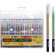 Набор гелевых ручек "Highlight Pen" HG6120-48, 48 цветов