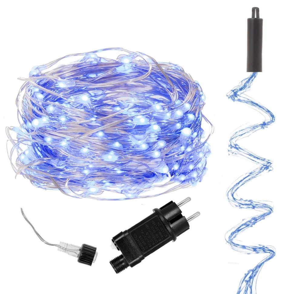 Гирлянда (конский хвост) Springos CL0095, 2 м 300 LED, Blue опт, дропшиппинг