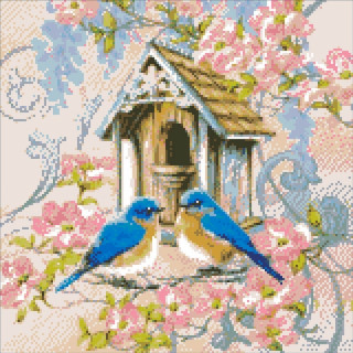 Алмазная вышивка. "Волшебная пара" AM3012, 40х50 см