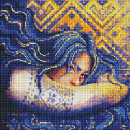 Алмазная мозаика "Цвета моей нации" ©pollypop92 Идейка AMO7446 40х40 см